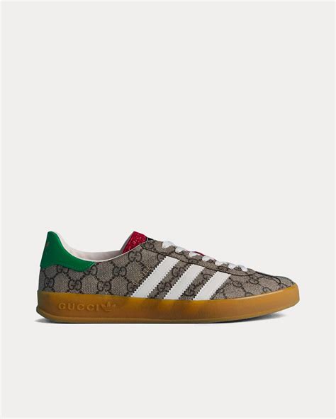 adidas x gucci gazelle 'beige and ebony gg supreme canvas'